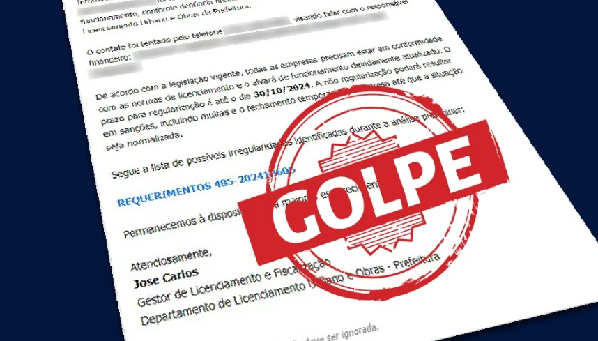 “Golpe do Alvará” Empresários devem ficar atentos alerta prefeitura de Andradina