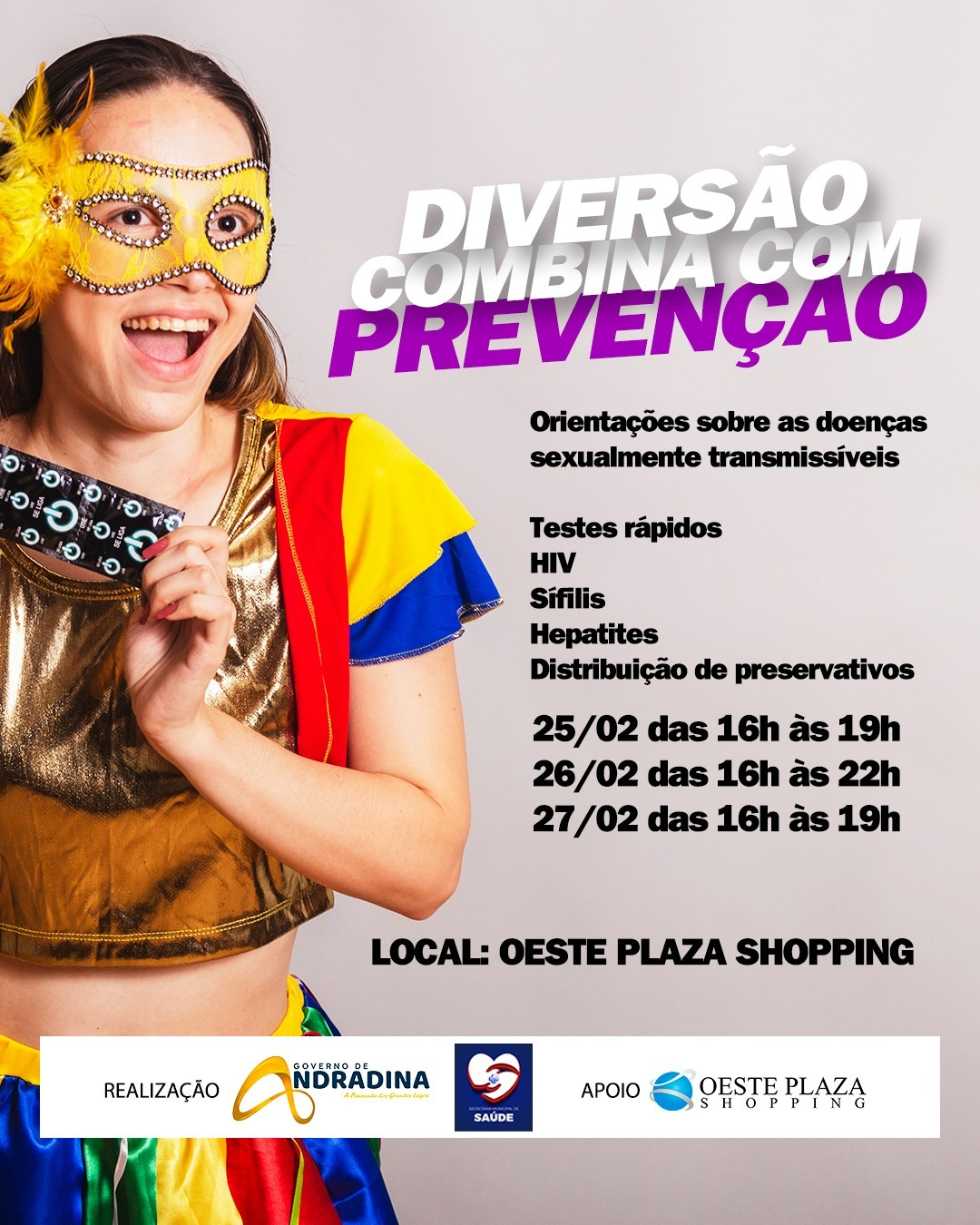Saúde e Firb realizam campanha contra ISTs