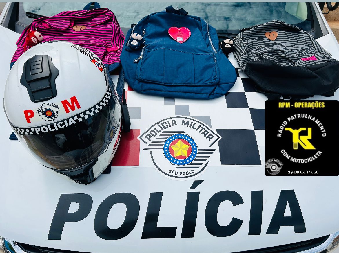 Policia Militar prende homem por furto de mochilas em Andradina-SP