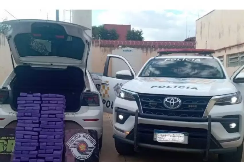 Motorista é preso ao transportar mais de 115 kg de maconha