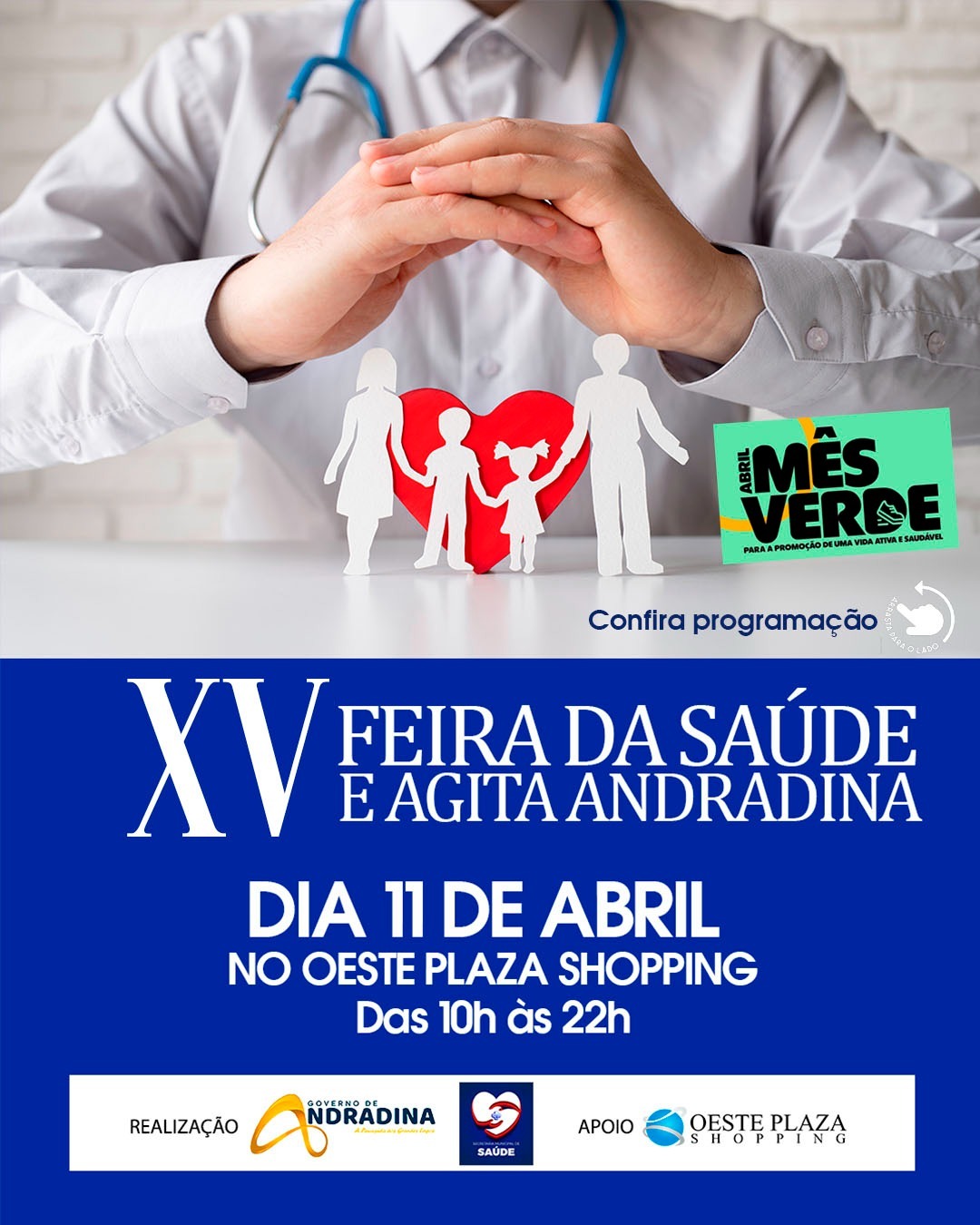 XV Feira da Saúde acontece na sexta no Oeste Plaza Shopping