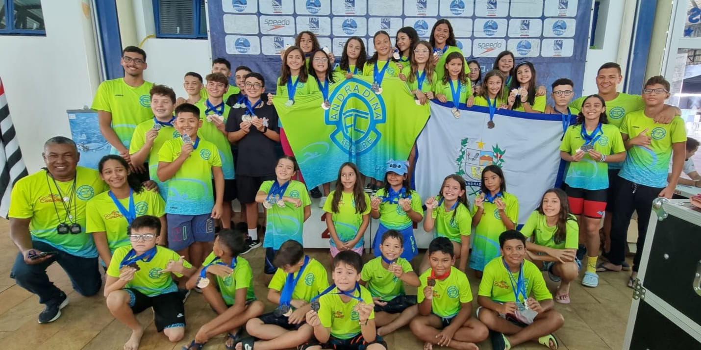 Natação Andradinense conquista 104 medalhas em Presidente Prudente