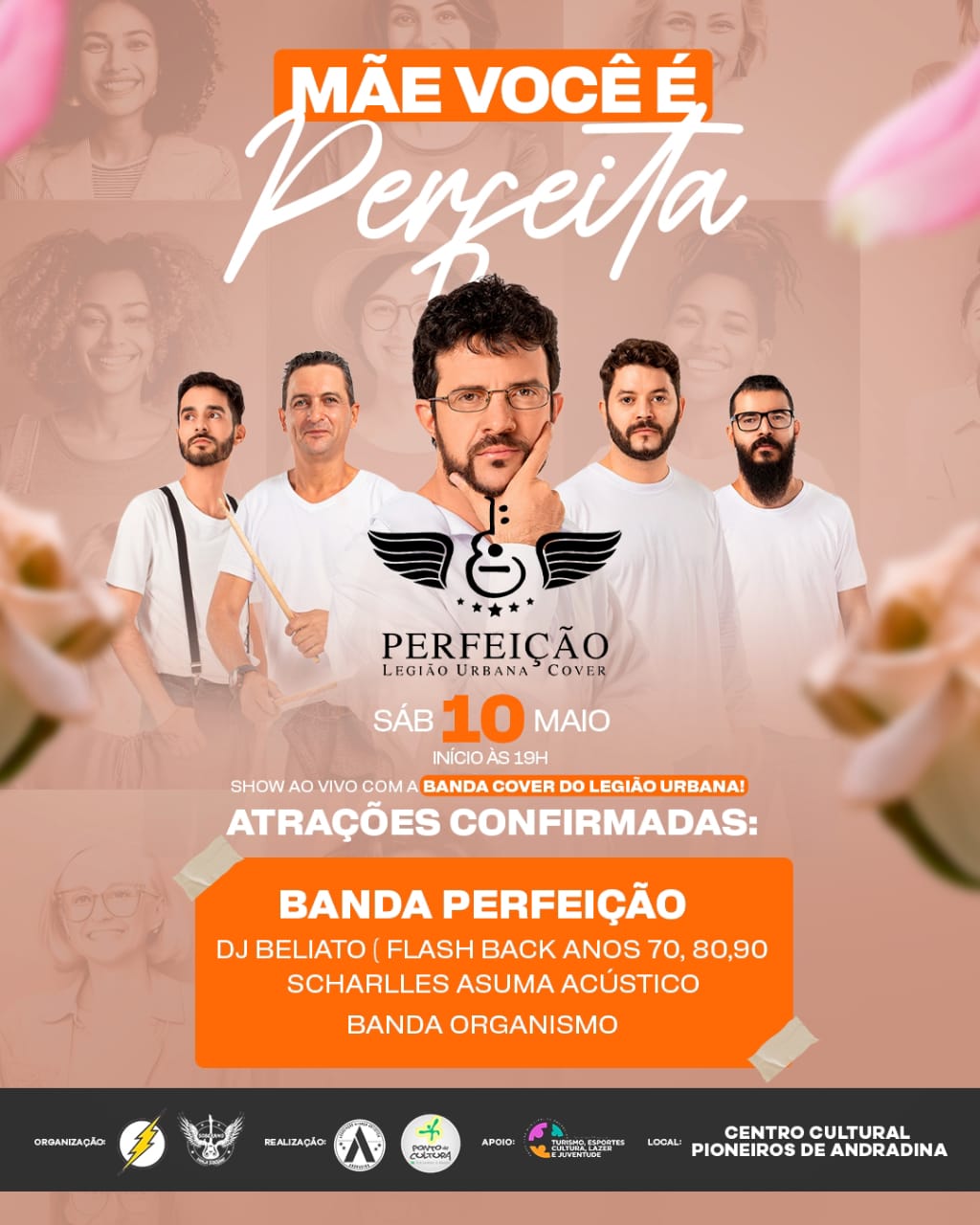 Dia das Mães com tributo a “Legião Urbana”
