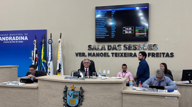 Câmara de Andradina aprova projetos voltados à educação, habitação e assistência social