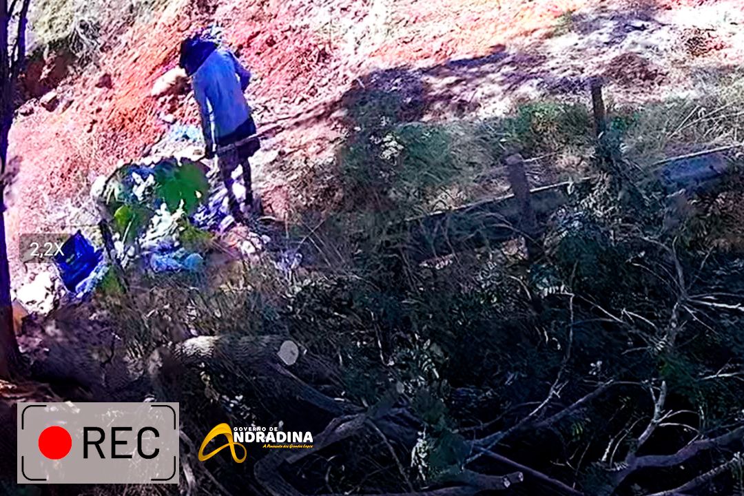 Câmeras ajudam no combate e descarte irregular de lixo e entulhos em Andradina