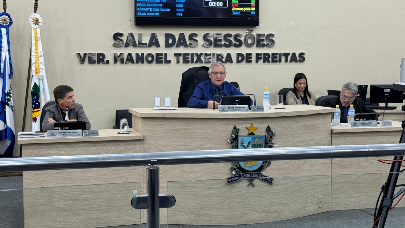 Cinco projetos são aprovados em regime de urgência na Câmara de Andradina antes do recesso 