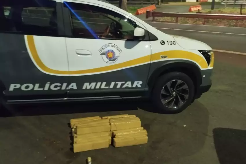 PM Rodoviária apreende 35 kg de maconha e detém dois em Castilho