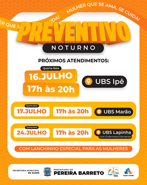 Prefeitura realiza ação noturna para exames preventivos em UBSs do município de Pereira Barreto