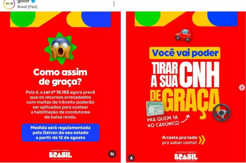 Detrans acusam governo Lula de inflar CNH gratuita em anúncios