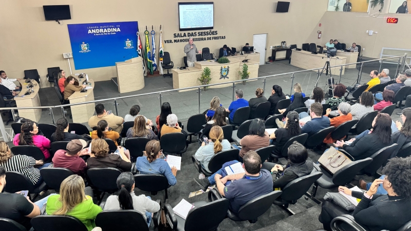 Câmara de Andradina recebeu palestra sobre acesso a recursos para infância e adolescência
