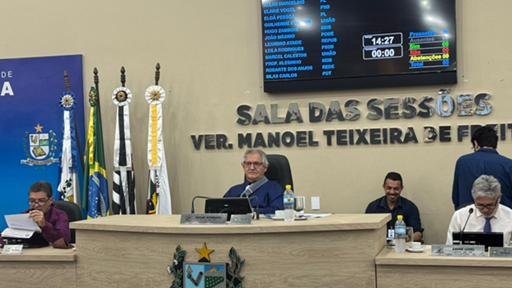 29ª Sessão Ordinária da Câmara de Andradina tem oito itens aprovados