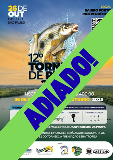 12º Torneio de Pesca de Castilho é adiado para abril de 2026