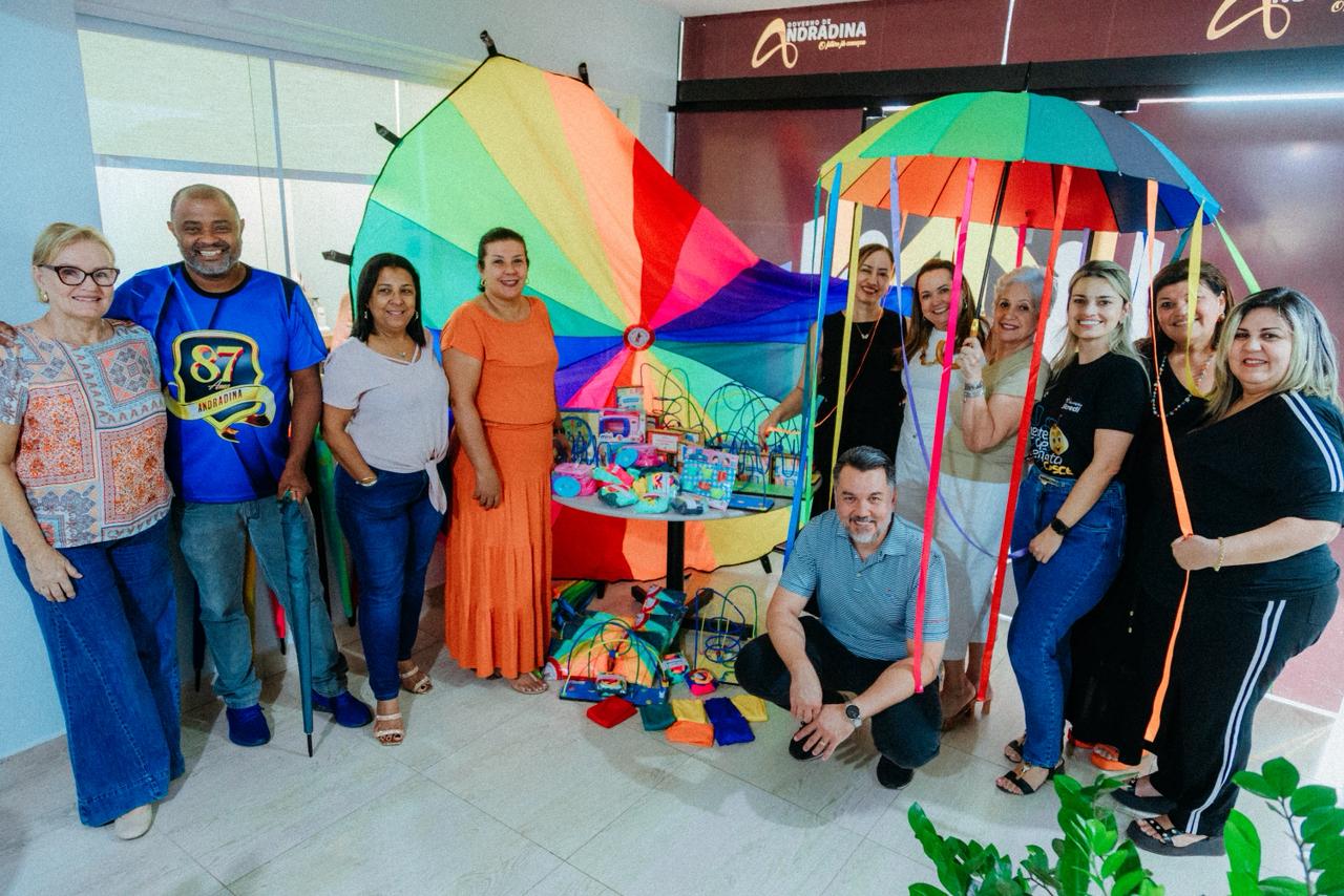 Educação Infantil de Andradina recebe novos jogos, brinquedos e oficina de musicalização