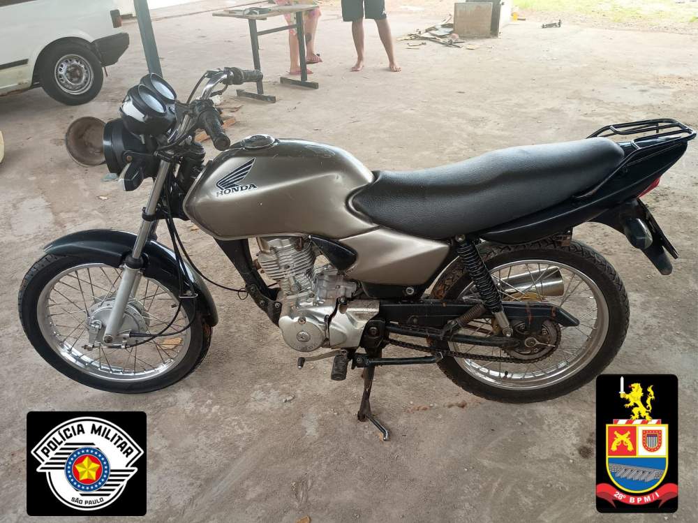 Motocicleta furtada é localizada em Andradina