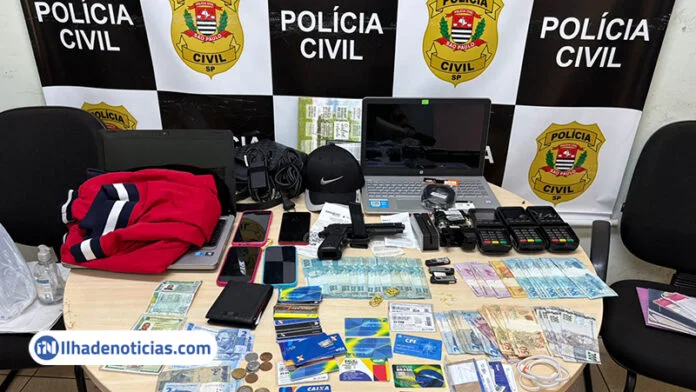 Casal é preso em Ilha Solteira suspeito de aplicar golpes com cartões comprados ilegalmente