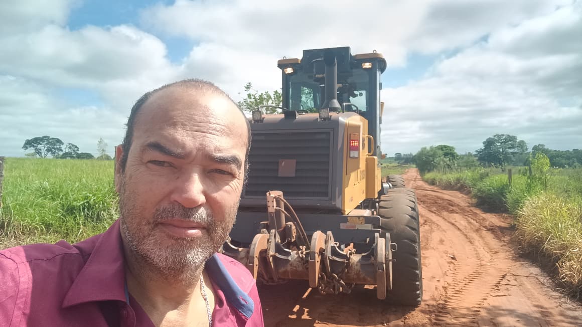 Administração de Andradina intensifica obras na zona rural com acompanhamento do vereador Rodarte dos Anjos