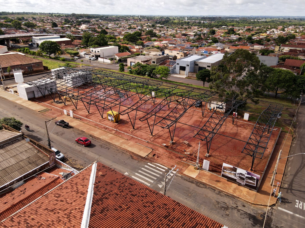 Obras do Mercadão Municipal de Andradina avançam