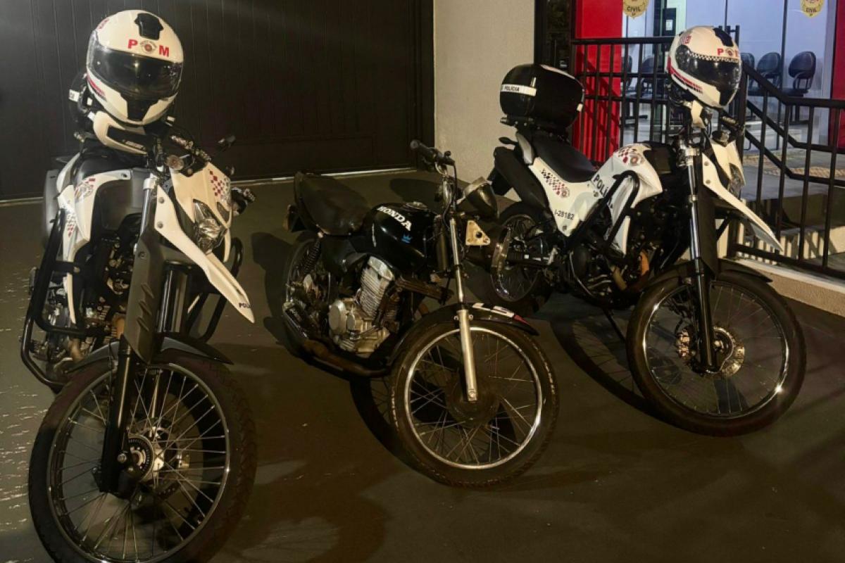 Motocicleta adulterada é apreendida e suspeito acaba detido em Andradina