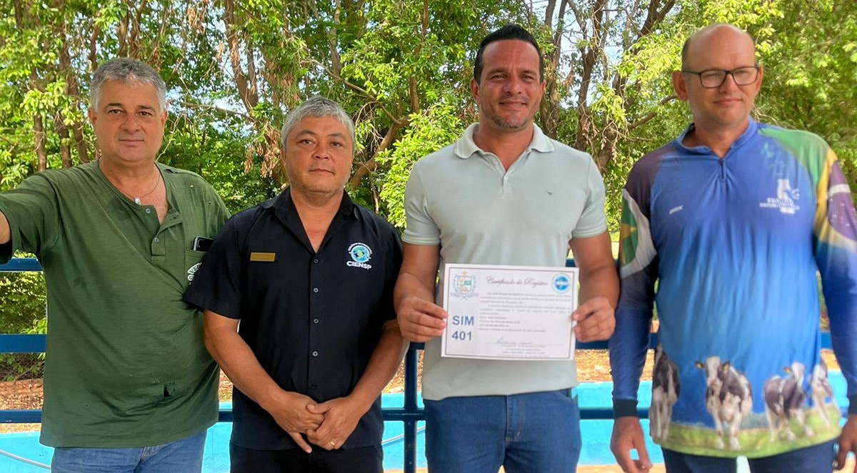 Associação dos Produtores de Leite de Andradina recebe certificação do Serviço de Inspeção Municipal (SIM/CIENSP)