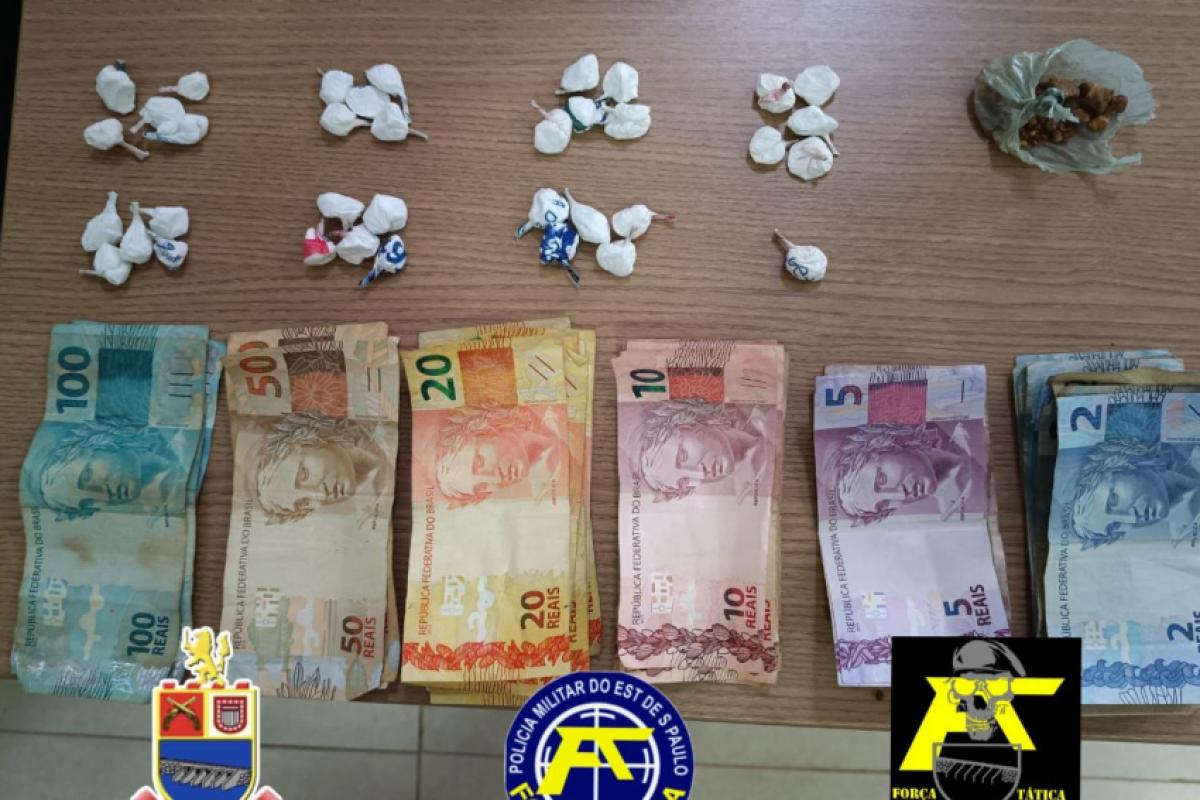 Casal é detido durante ação da PM por suspeita de tráfico em Andradina