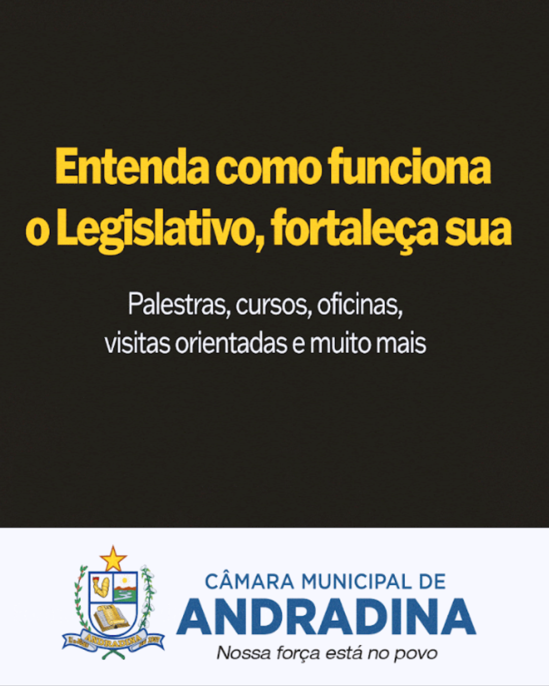 Escola de Parlamento Câmara Municipal de Andradina SP