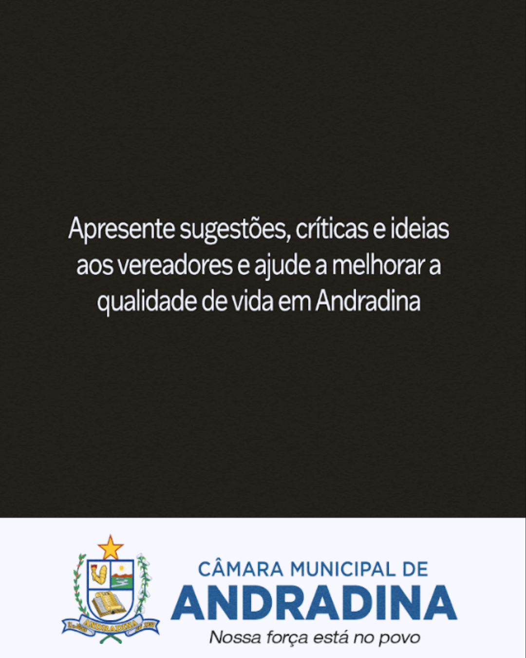 Projeto Câmara Municipal de Andradina SP nos bairros.