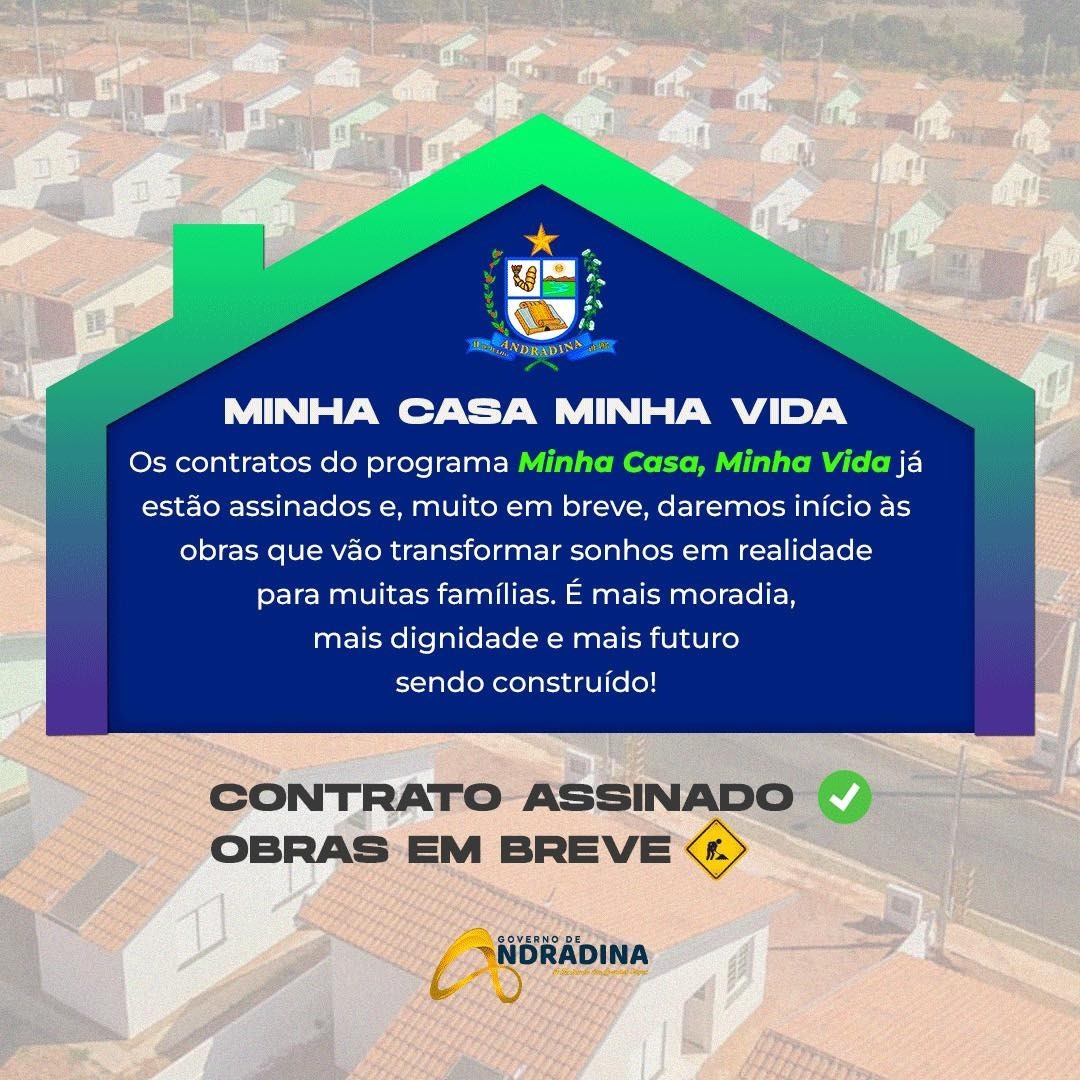 Andradina esclarece fake news sobre casas e confirma contrato assinado