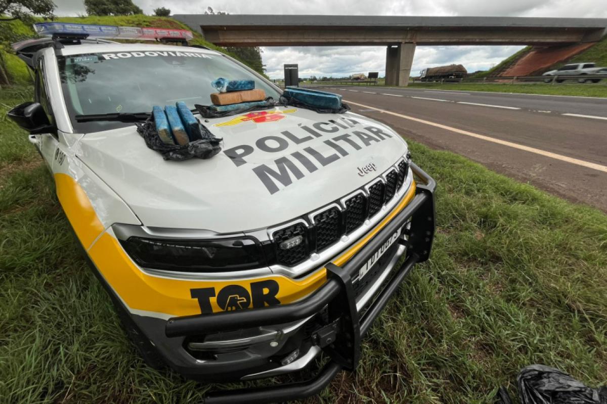 TOR prende jovem com 10 kg de drogas em ônibus na Marechal Rondon