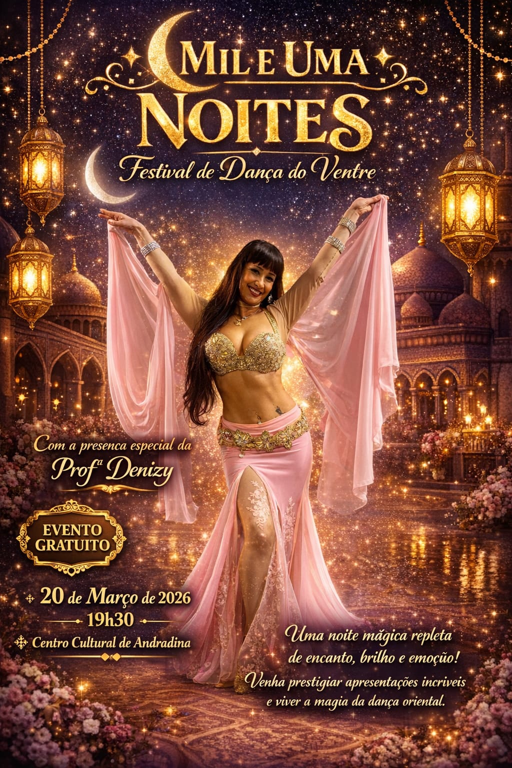 Festival “Mil e Uma Noites” celebra a dança do ventre no Centro Cultural