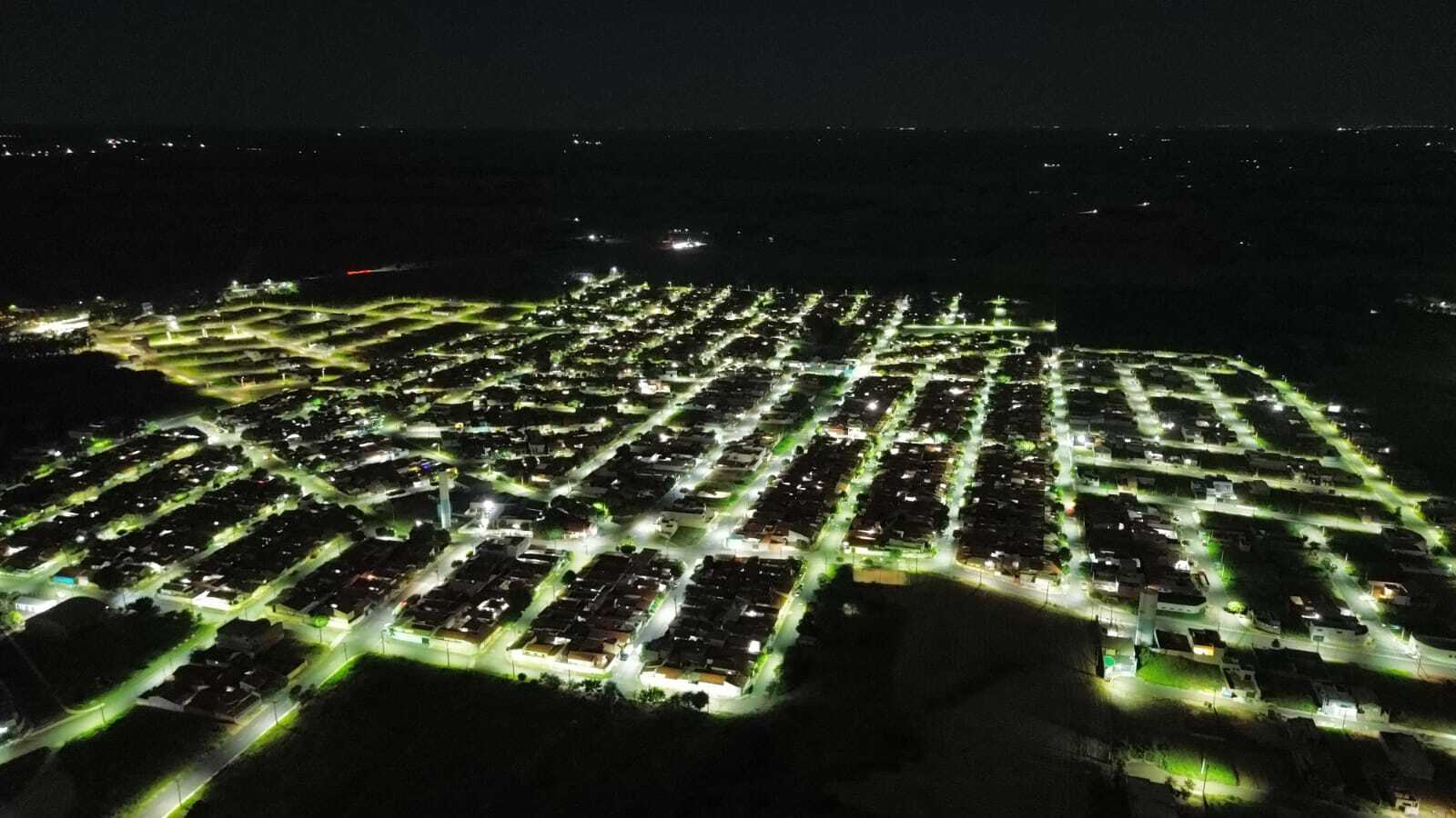 Bairros Gasparelli, Canaã, Set Jardim e Rio Sul em Andradina atingem 100% de iluminação pública em LED