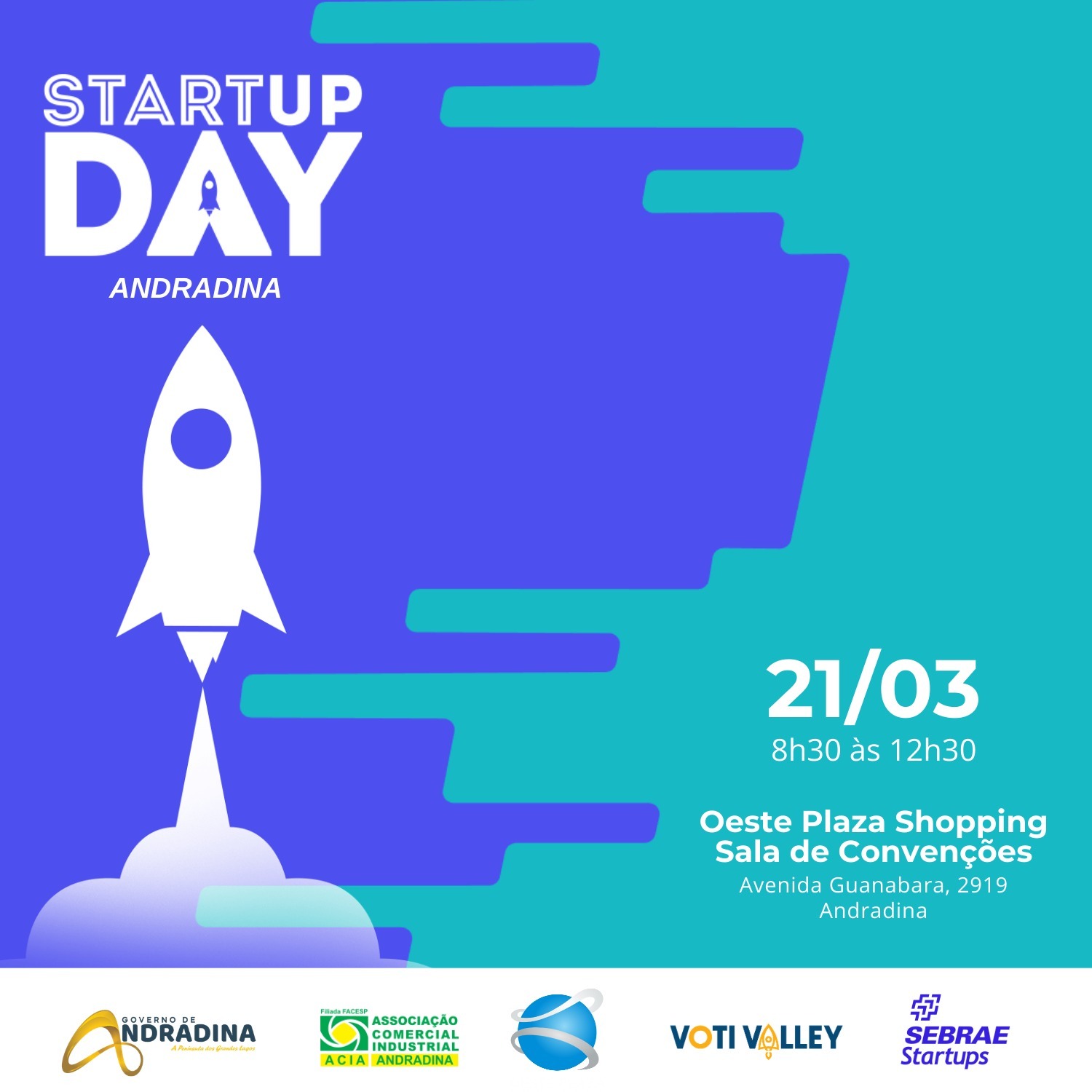 Startup Day Andradina 2026 promove inovação e empreendedorismo