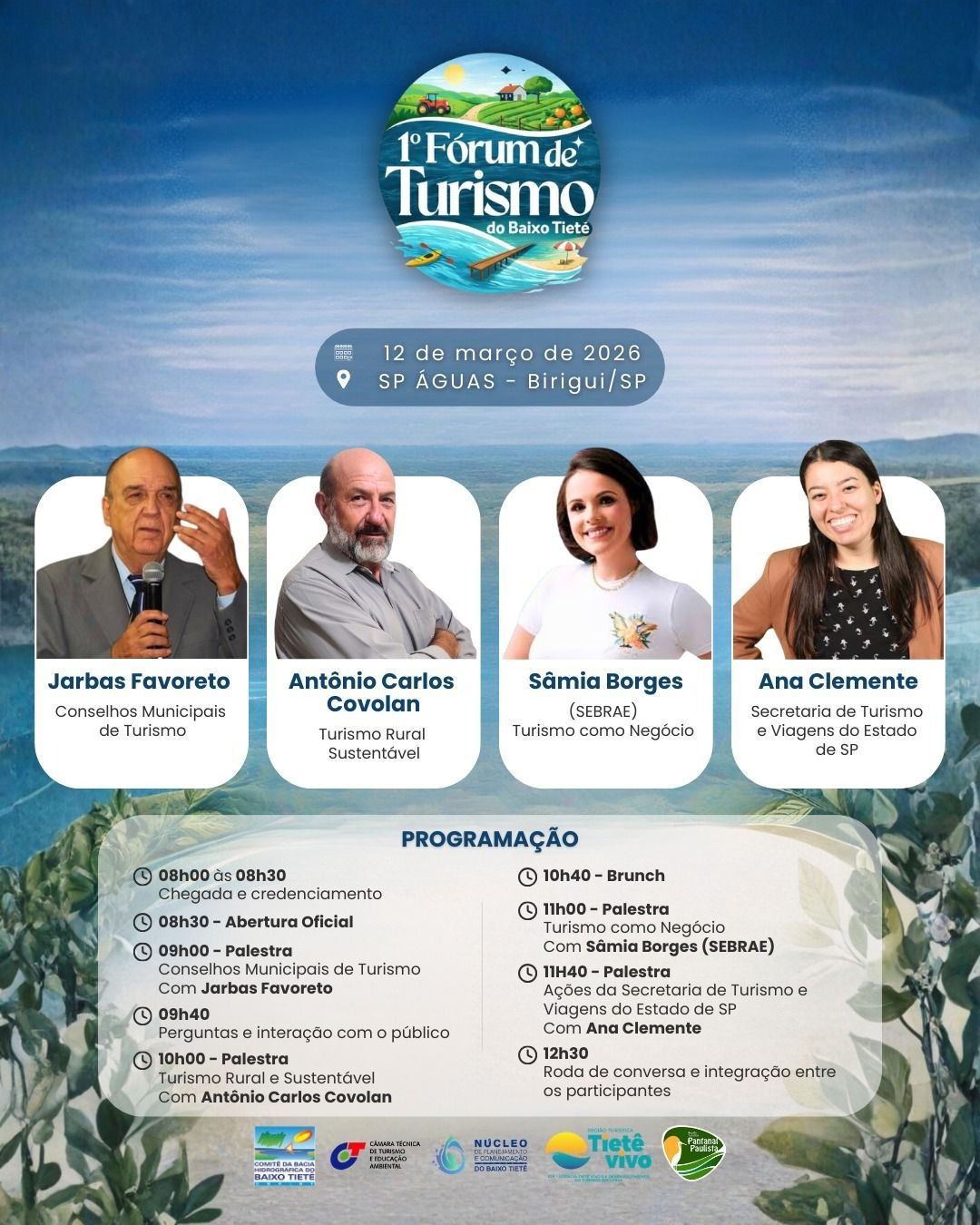 1º Fórum de Turismo do Baixo Tietê acontece no dia 12
