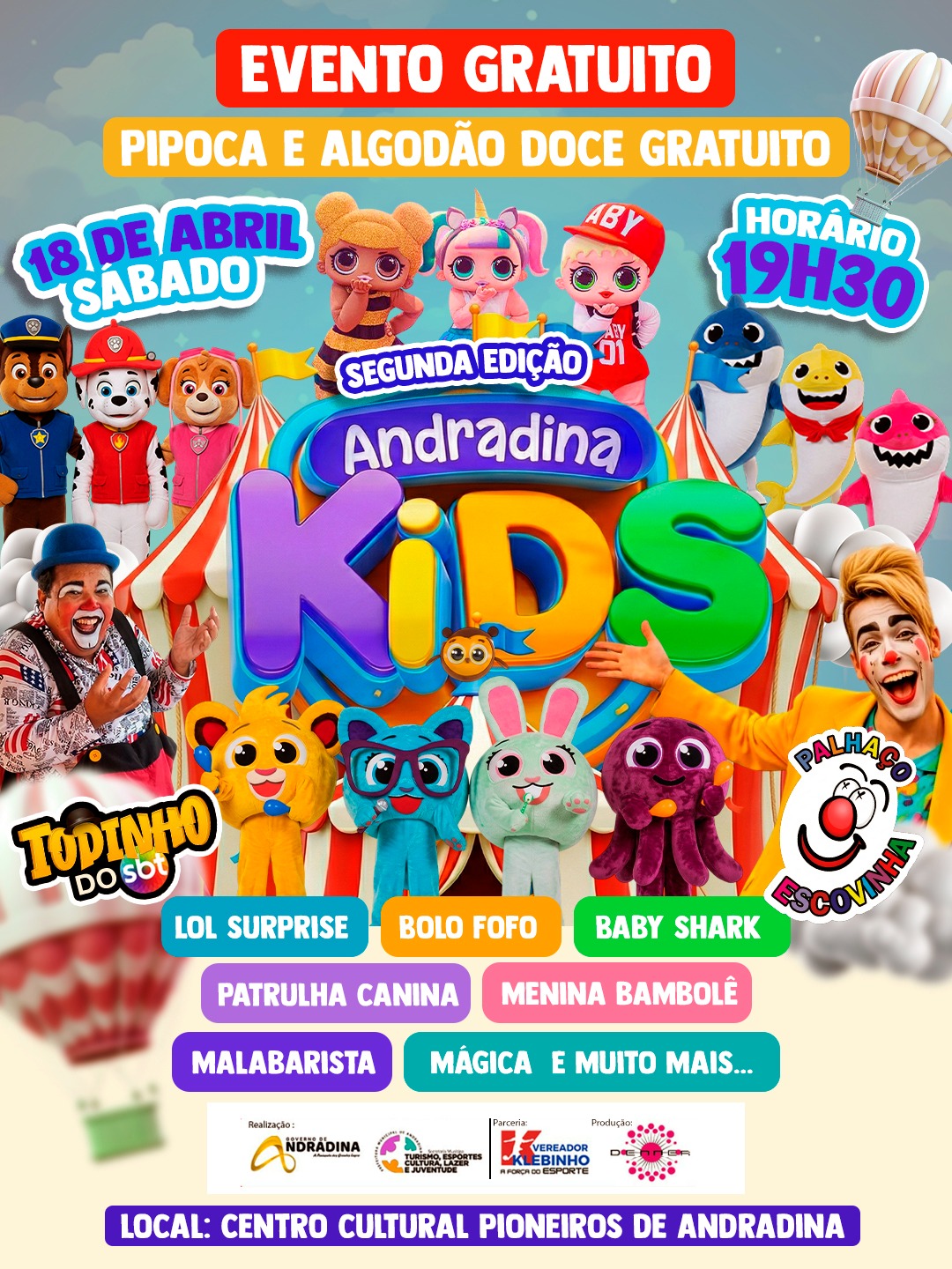 Cultura realiza o segundo Andradina Kids