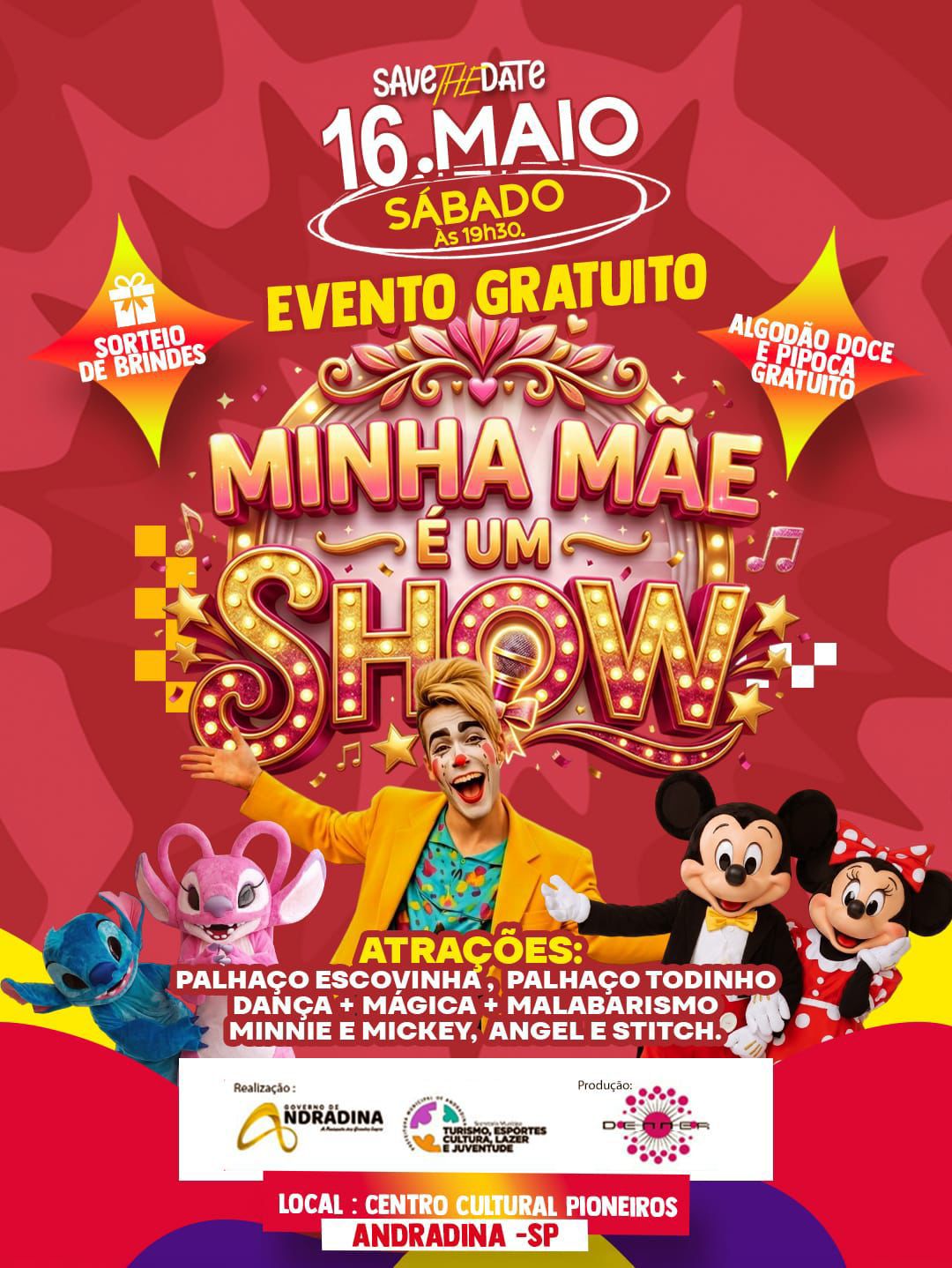 Andradina promove evento em comemoração ao Dia das Mães no sábado (9)