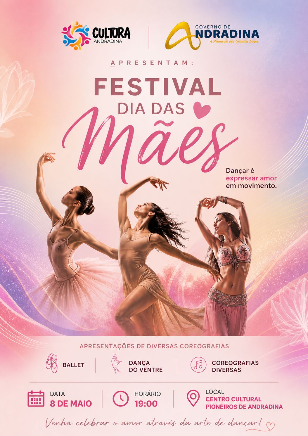 Festival Dia das Mães leva apresentações de dança ao Centro Cultural