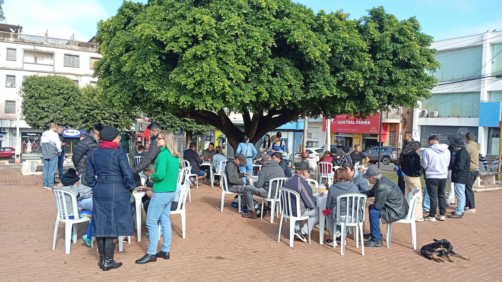 Encontro de troca de figurinhas da Copa do Mundo reúne famílias e movimenta a Praça em Andradina