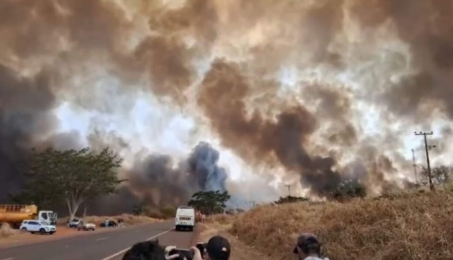 Região está em situação de risco extremo de incêndios