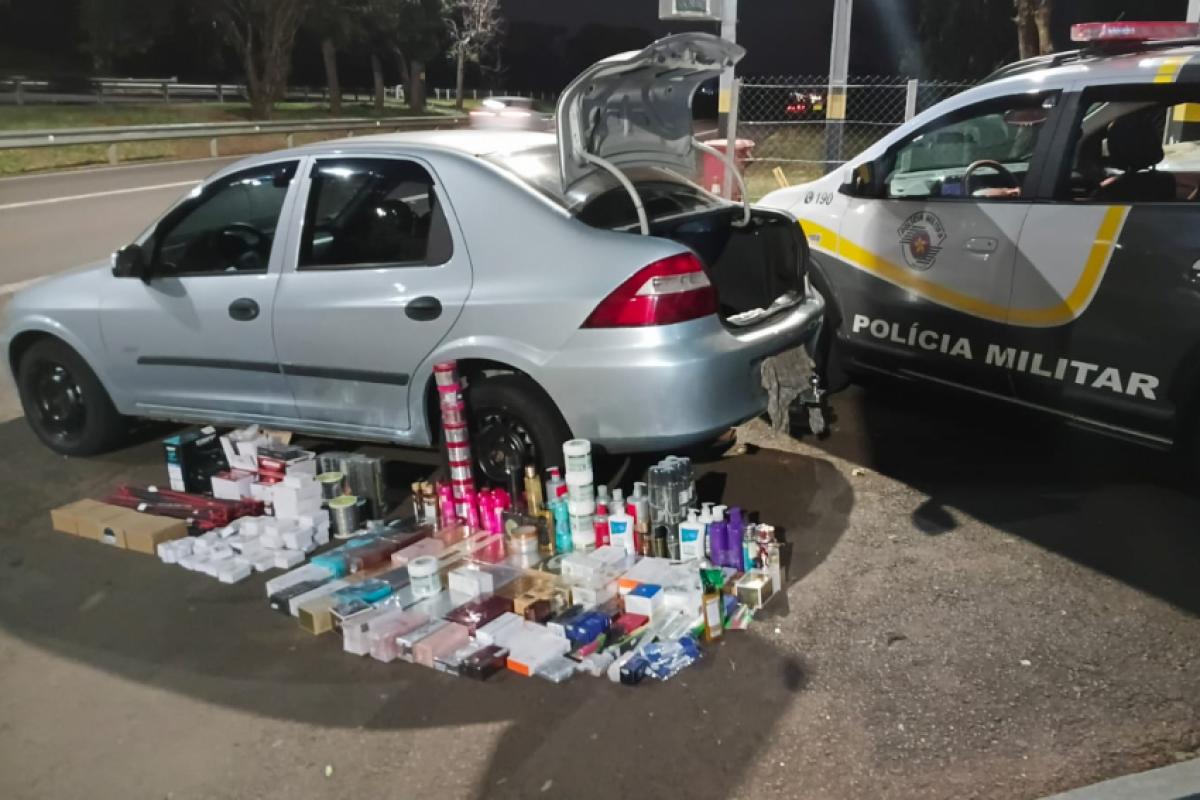 PM Rodoviária apreende carga ilegal do Paraguai em Castilho