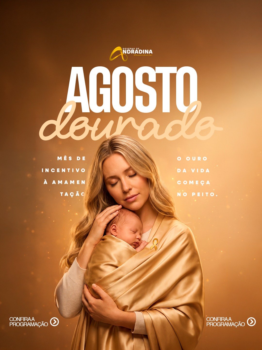 Unidades Básicas de Saúde de Andradina promovem programação especial do Agosto Dourado