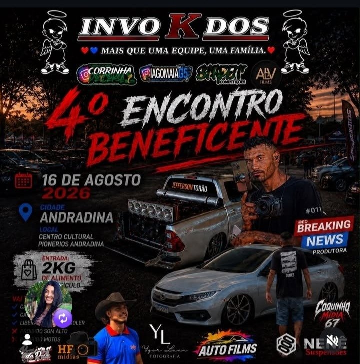 Domingo tem corrida, encontro de motos e grande evento automotivo em Andradina