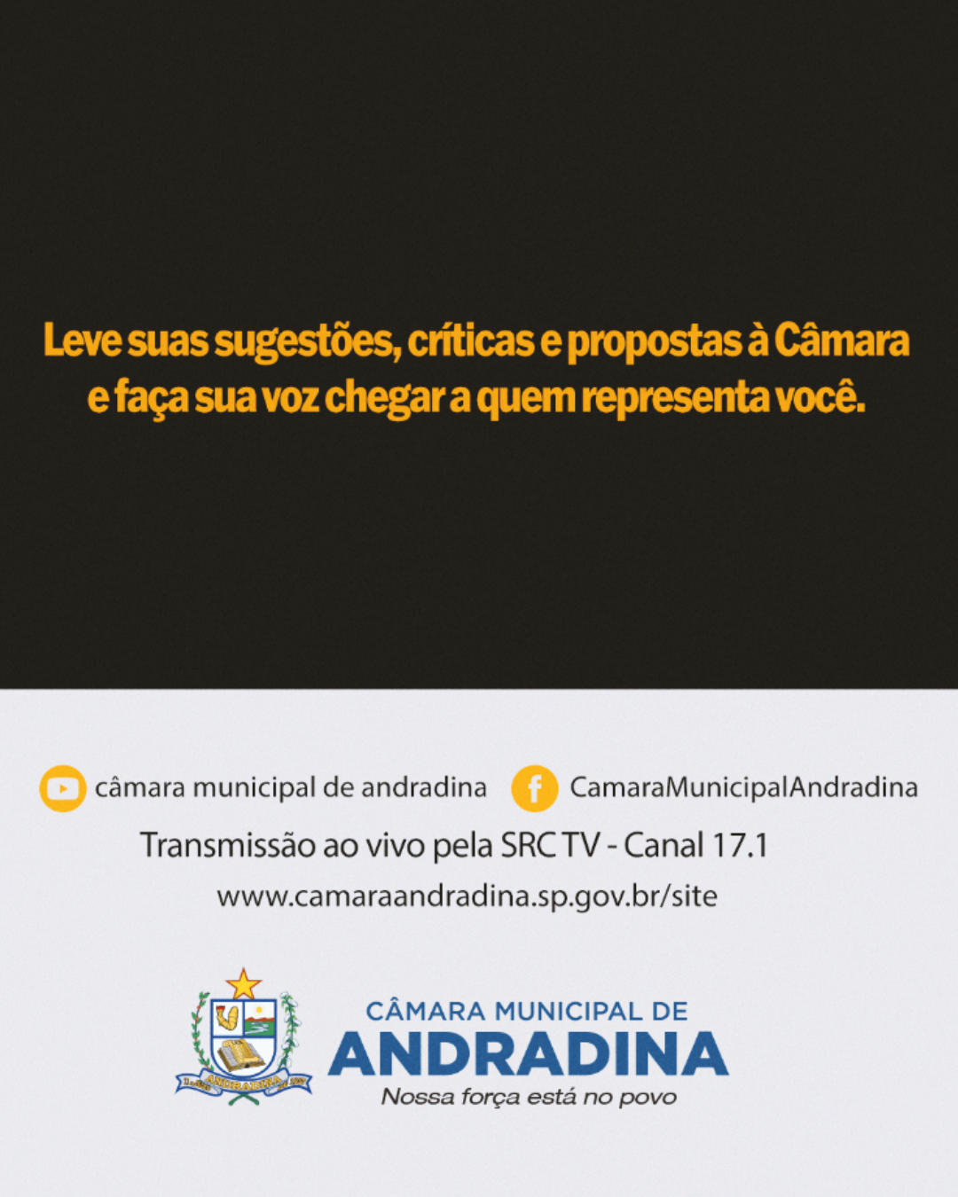 Notícias Andradina SP Setembro Amarelo Câmara Municipal de Andradina SP