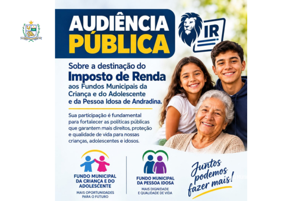 Câmara de Andradina realiza audiência pública sobre destinação do IR a fundos municipais