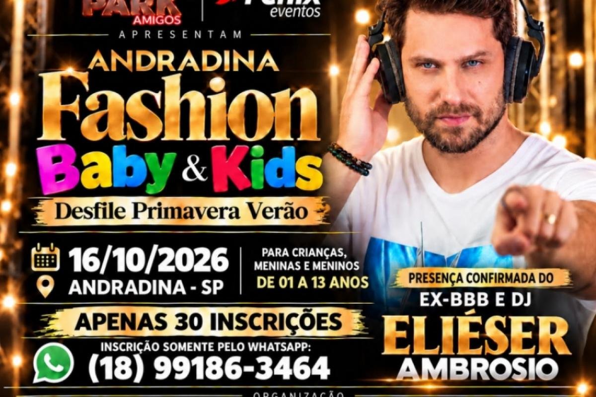 Andradina terá coroação de miss e desfile infantil nesta sexta