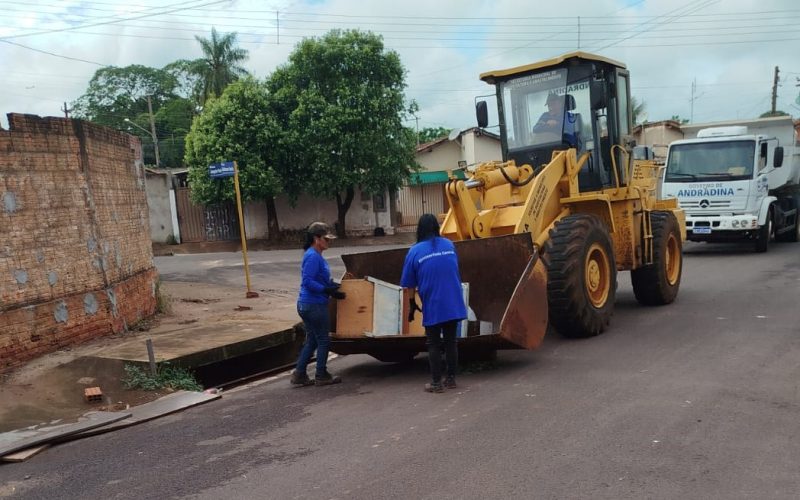 Andradina Limpa chega ao bairro Gasparelli