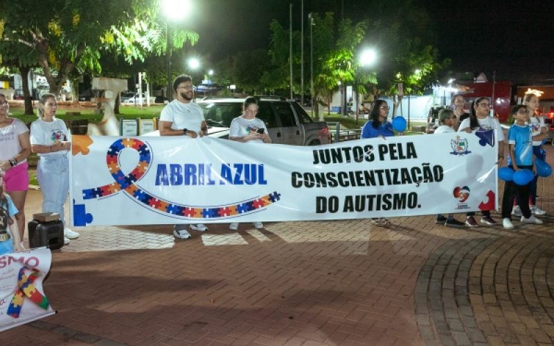 Caminhada pelo Mês do Autismo mobiliza comunidade em Andradina