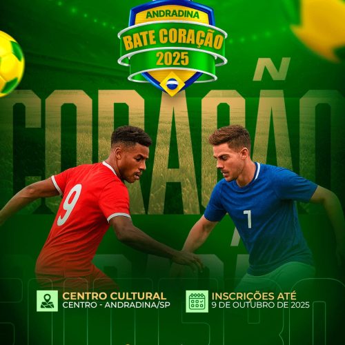 Andradina abre inscrições para o tradicional Campeonato Bate Coração 2025