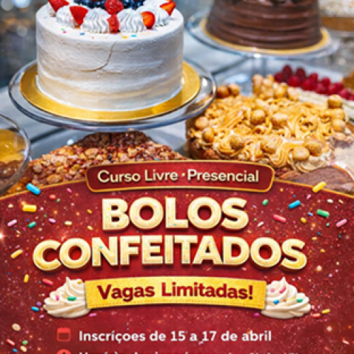 Prefeitura de Castilho abre inscrições para curso de Bolos Confeitados em parceria com o SENAI