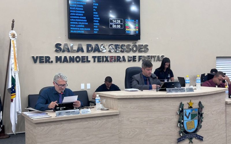 Primeira sessão ordinária é marcada pela votação de três projetos
