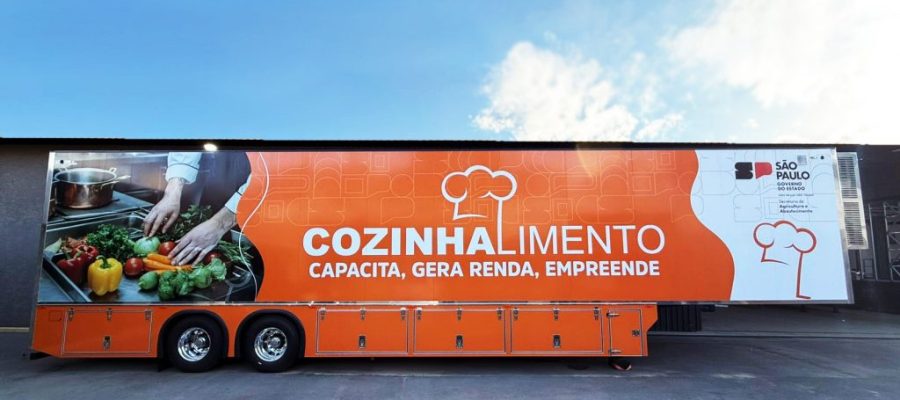 Carreta do Cozinha Alimento vai estar na Praça Moura Andrade em Andradina