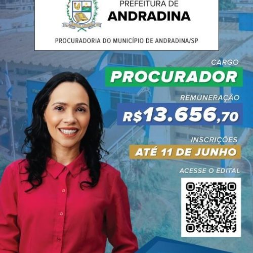 Concurso público para o cargo de procurador jurídico na Prefeitura de Andradina
